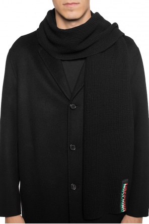 Braided scarf with logo, zdjęcie 2 Braided scarf with logo od Moschino
